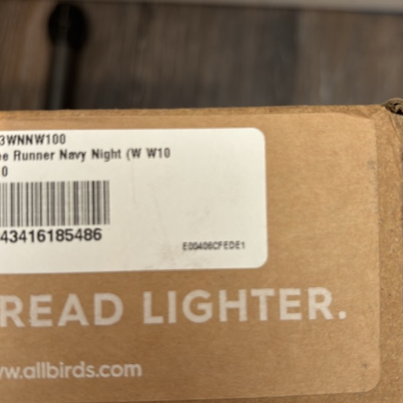 Women’s allbirds Size 10 Tree Runners in Navy Night - Picture 5 of 5